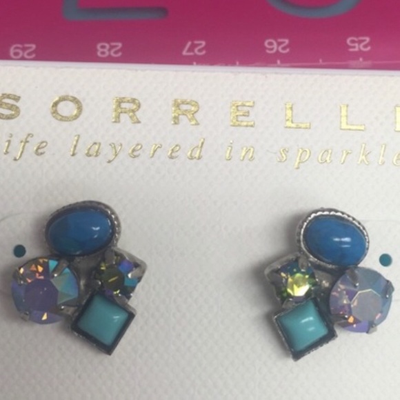 Sorrelli Little Semi Precious & Crystal Stud,NWT - Picture 9 of 10
